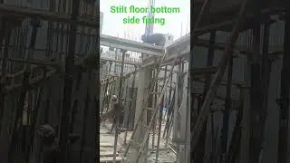 #stilt #floor #bottom #side #fixing #construction #civil #shuttering #structure