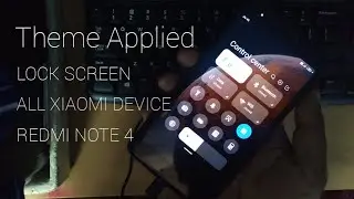 Miui 12 Control Centre Apply Any Xiaomi Devices [Redmi note 4] [Miui 12]