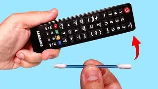 Just Put Cotton Swab On The Remote Control And You'll Be Amazed! How To Fix Any TV Remote Control!