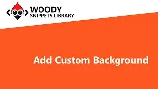 Add Custom Background