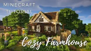 🌻 Cozy Farmhouse 🏡 - Aesthetic Minecraft Tutorial Step-By-Step