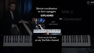 Motion Coordinaton in Short Arpeggios Explained #pianotutorial #beethoven #sonata