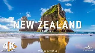 FLYING OVER NEW ZEALAND 4K UHD - Relaxing Music With Beautiful Nature Scenes - 4K Video UHD