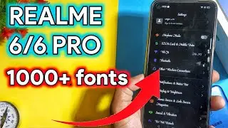 Change 1000+ Font On Realme 6 And 6 pro Device | Realme+ Oppo Font Change | change Font on Realme ui