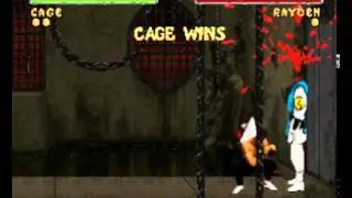 [Mortal Kombat II SNES] Johnny Cage 5 shadow kicks combo + 2 head fatality