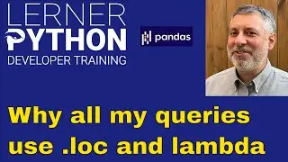 Selecting rows in Pandas using .loc and lambda