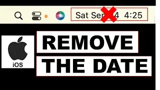 How to Remove the Date from Mac Menu Bar