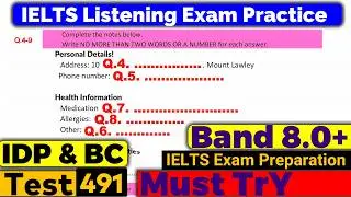 IELTS Listening Practice Test 2024 with Answers [Real Exam - 491 ]