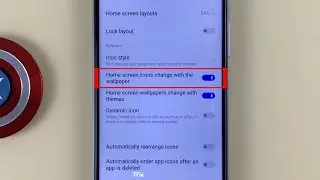 Home screen icons change with the wallpaper on Vivo Y20 Android 10