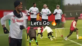 Yes 👏, Man United on fire 🔥, Amad Diallo storms Carrington training, Amrabat all ready for these...