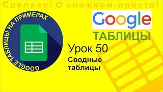 Google Таблицы. Урок 50. Создаем сводные таблицы в Google Sheets