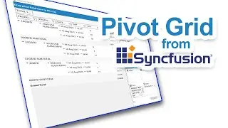 Populating Syncfusion Pivot Grid Control from SQL Server Database #syncfusion #pivotgrid #sql