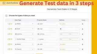 AutoTestData - Generate the Test Data just in 3 steps | 