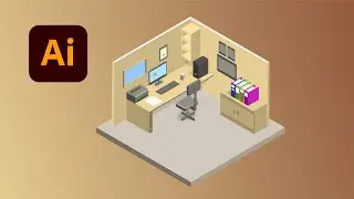 Isometric office - Adobe Illustrator Tutorial