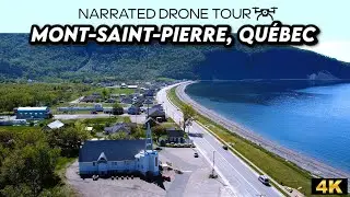 🌄 Soar Above Mont-Saint-Pierre, Québec in Stunning 4K | Epic Drone Footage 🎥✨