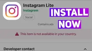 How to get Instagram Lite in Any Country