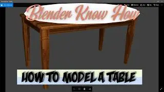 How to simply model a table in blender 2.79