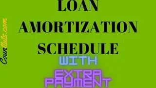 How to Prepare a Loan Amortization Table with EXTRA PAYMENTS in Excel