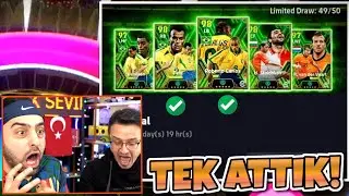 REKOR İKİMİZDE 102 EFSANEYE TEK ATTIK 😱 BEDAVA TOP ! EFOOTBALL MOBİLE 2024 !