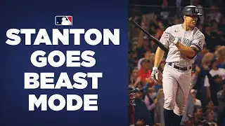 Giancarlo Stanton GOES OFF vs. Red Sox at Fenway!! (3 homers, 10 RBIs in 3-game series!!)