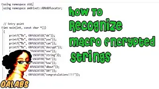 How To Recognize Macro Encrypted Strings in Malware