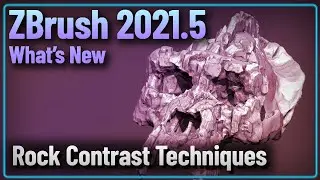 062 ZBrush 2021.5 - Creating Rocky Surfaces with the New Contrast Functionality!