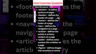 Advance Html interview Question and Answer.| #shorts #ytshorts #viral #html