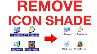 How to remove desktop icon highlight (shade) on Windows XP - Cách bỏ nền xanh icon Win XP