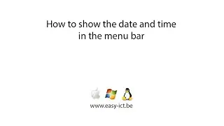 How to show date and time in the OS X menu bar