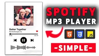 Build a Music Player with Visualizer 🎶 |  HTML, CSS & JavaScript