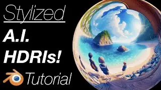 Quick FREE Stylized Background Images for Blender Using A.I.