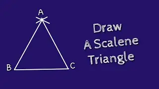 How to construct Scalene triangle using compass.Construction of Scalene triangle.shsirclasses.