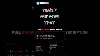 The Text Animation Effects | HTML CSS