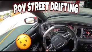 POV STREET DRIFTING IN HELLCAT😱