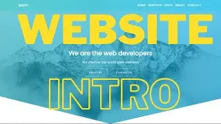 Modern Responsive Website INTRO | HTML, CSS, and bootstrap Tutorial