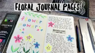 Floral Journal Pages 🌸 Caran d'Ache Claim Your Style