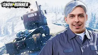 Ruský kamioňák Ваня na Sibiři | SnowRunner