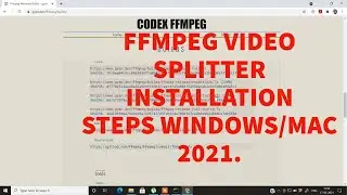 Installation Steps of FFMPEG tool in Windows 10(2021)