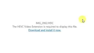 How to fix the HEVC video extension is required to display this file |CONVERT HEIC TO JPG