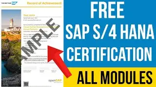 Free SAP Certifications | What is SAP | SAP S/4HANA Logistics Certification | SAP Fico Courses