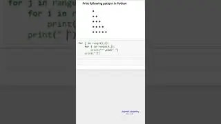 Print the given pattern in python? ( python for beginners )