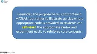 Video 7 on MATLAB for a 1st course in control  - 2nd order behaviours