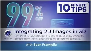 Cinema 4D animation tutorial - Animating flat images in 3D scenes - Sean Frangella