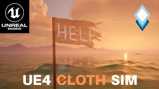 UE4.26 Simulate a Cloth Flag