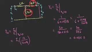 Equivalent circuit of Y-parameters and solving problems for finding Y-parameters of two port network