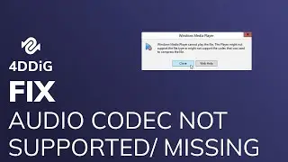 [2022] Audio Codec Not Supported or Missing Error - 4 Proven Ways to Fix Audio Codec Not Supported