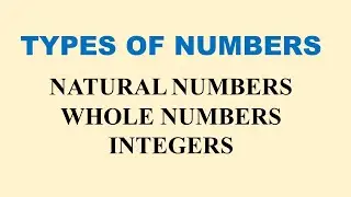 Types of numbers |  | number system | what is a number | online math with asad