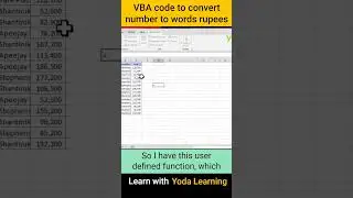 VBA code to convert number to words rupees