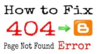 Blogger me custom redirect error 404 page not found kaise fix kare