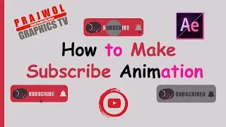 How to Make Subscribe Button Animation in After Effects ✍🏻🙏🏽